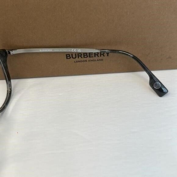New Authentic EVEGLASSES CHARCOAL CHECK / CLEAR LENS Burberry OBE2377 - Picture 9 of 14